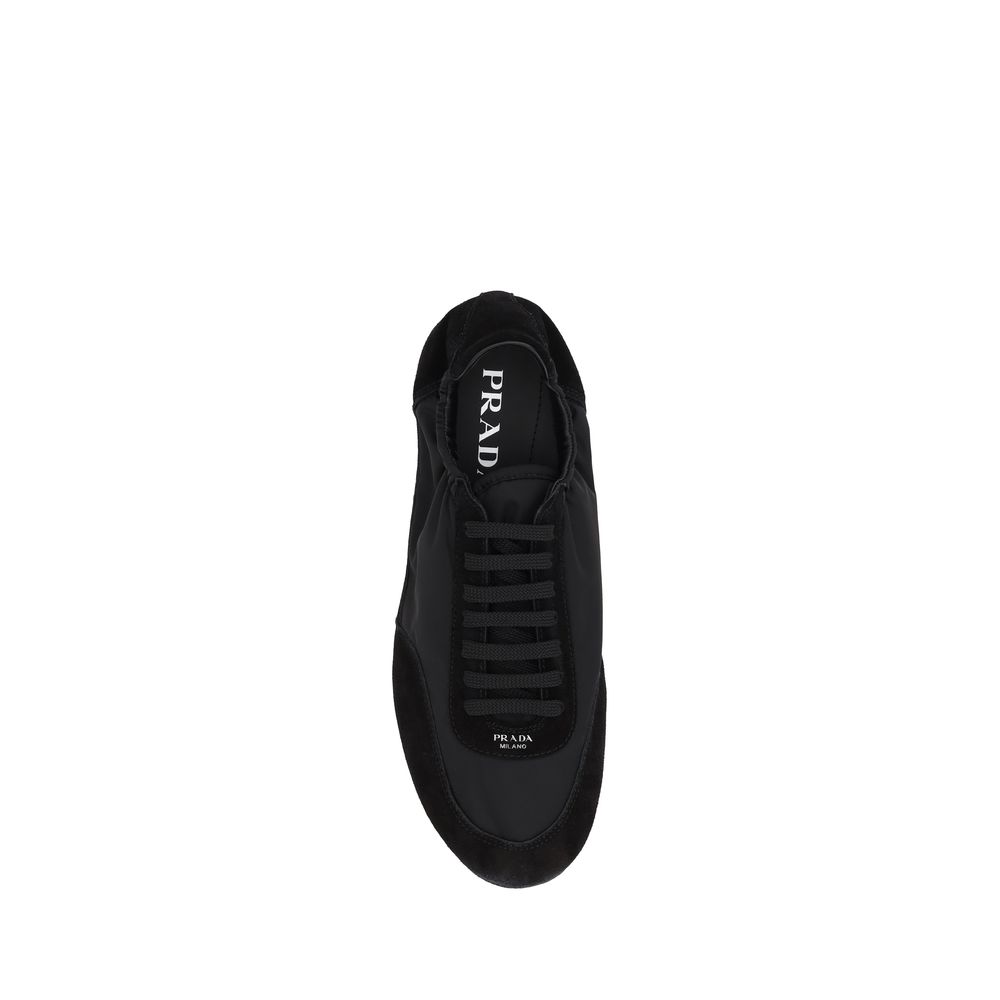 Zapatillas Deportivas Prada De Caucho Negro