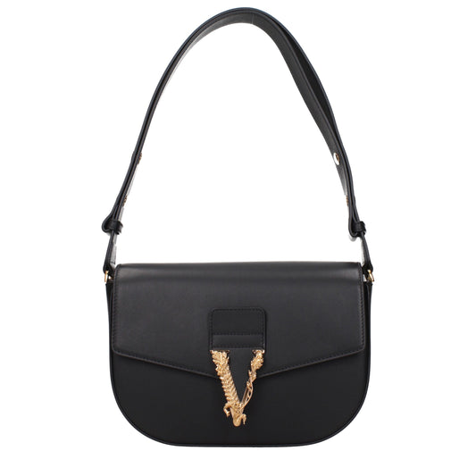 Sac bandoulière Versace en cuir noir