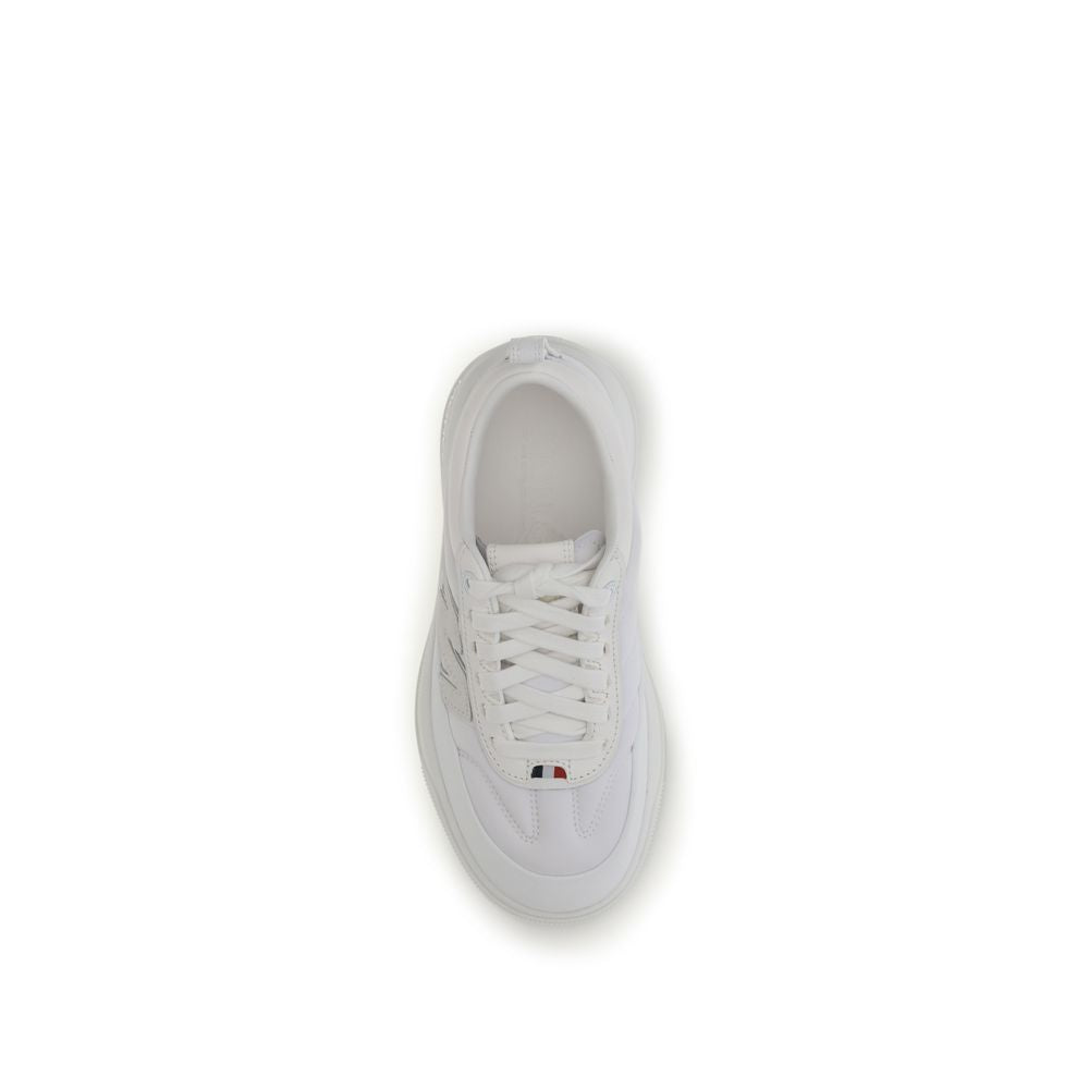 Baskets Moncler en polyamide blanc
