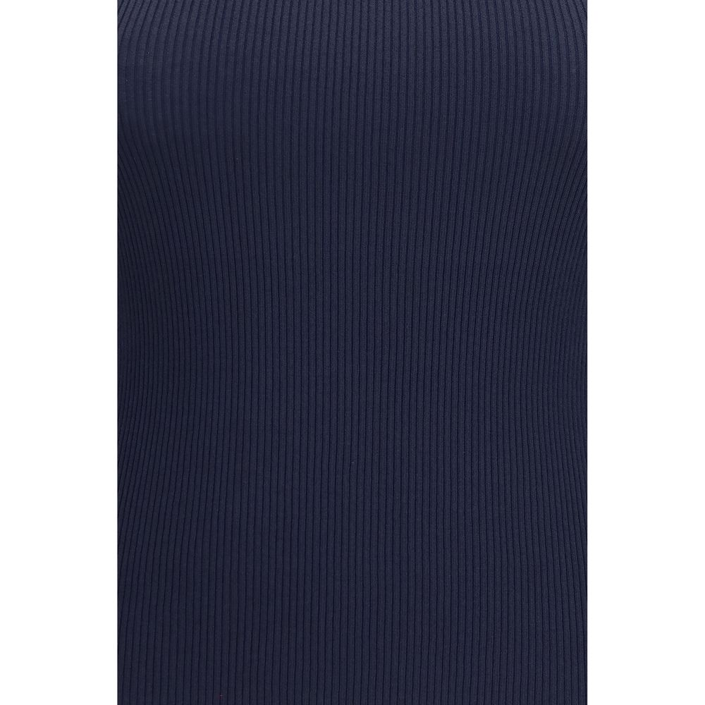 Camisetas sin mangas de viscosa azul Max Mara