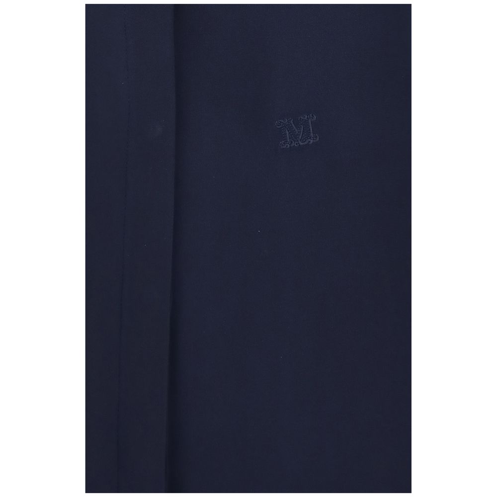 Chemise en soie bleue Max Mara