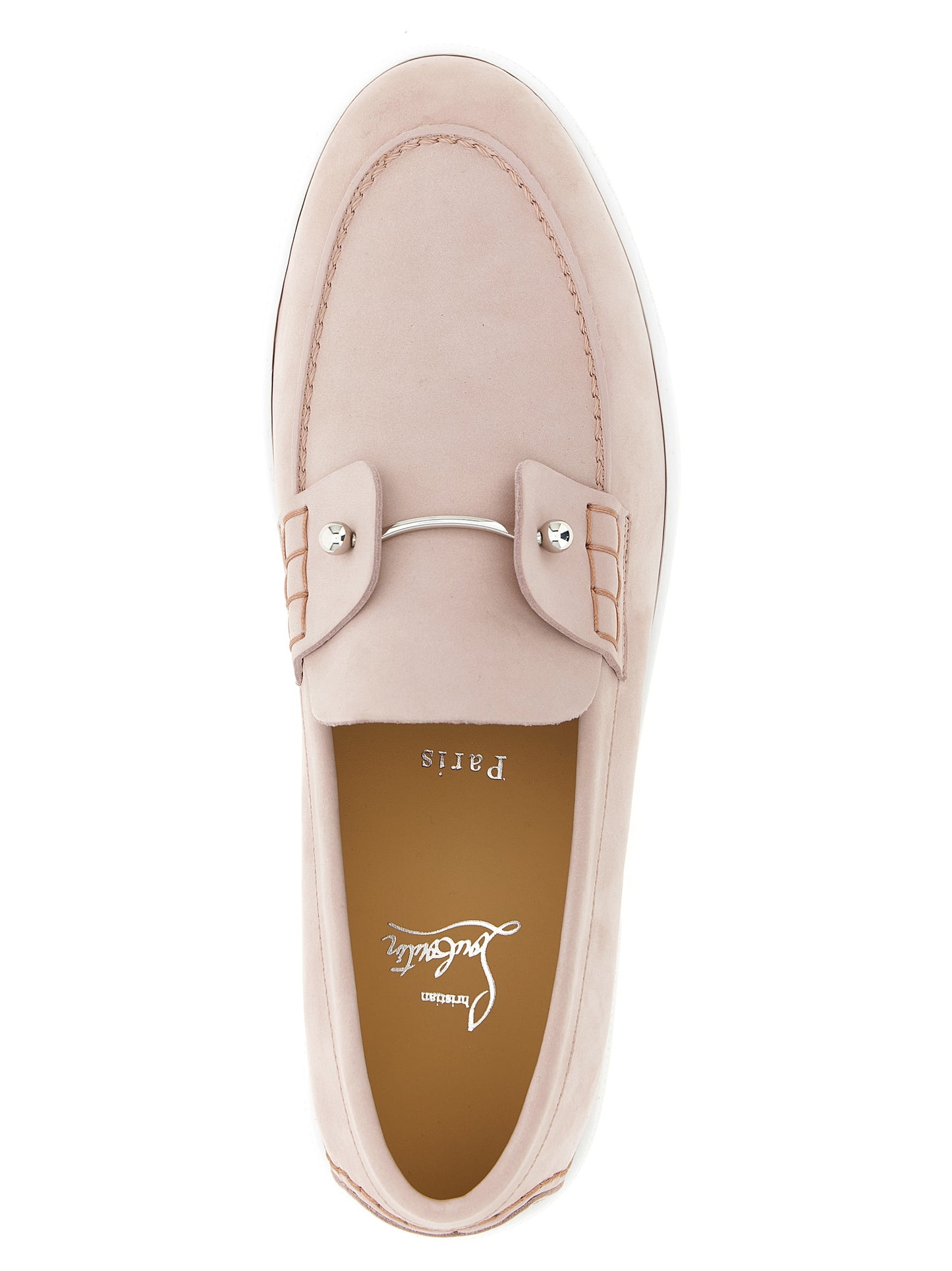 Mocasines sin cordones Christian Louboutin de piel de becerro multicolor