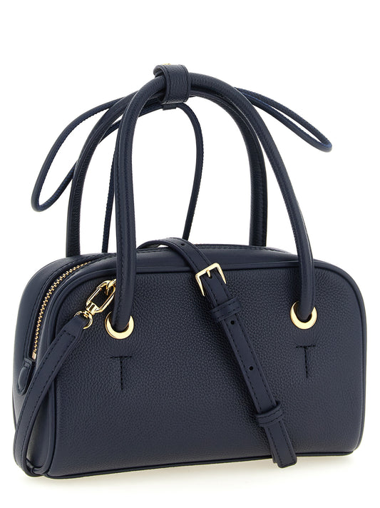 Furla Bolso De Mano De Piel De Becerro Azul Marino