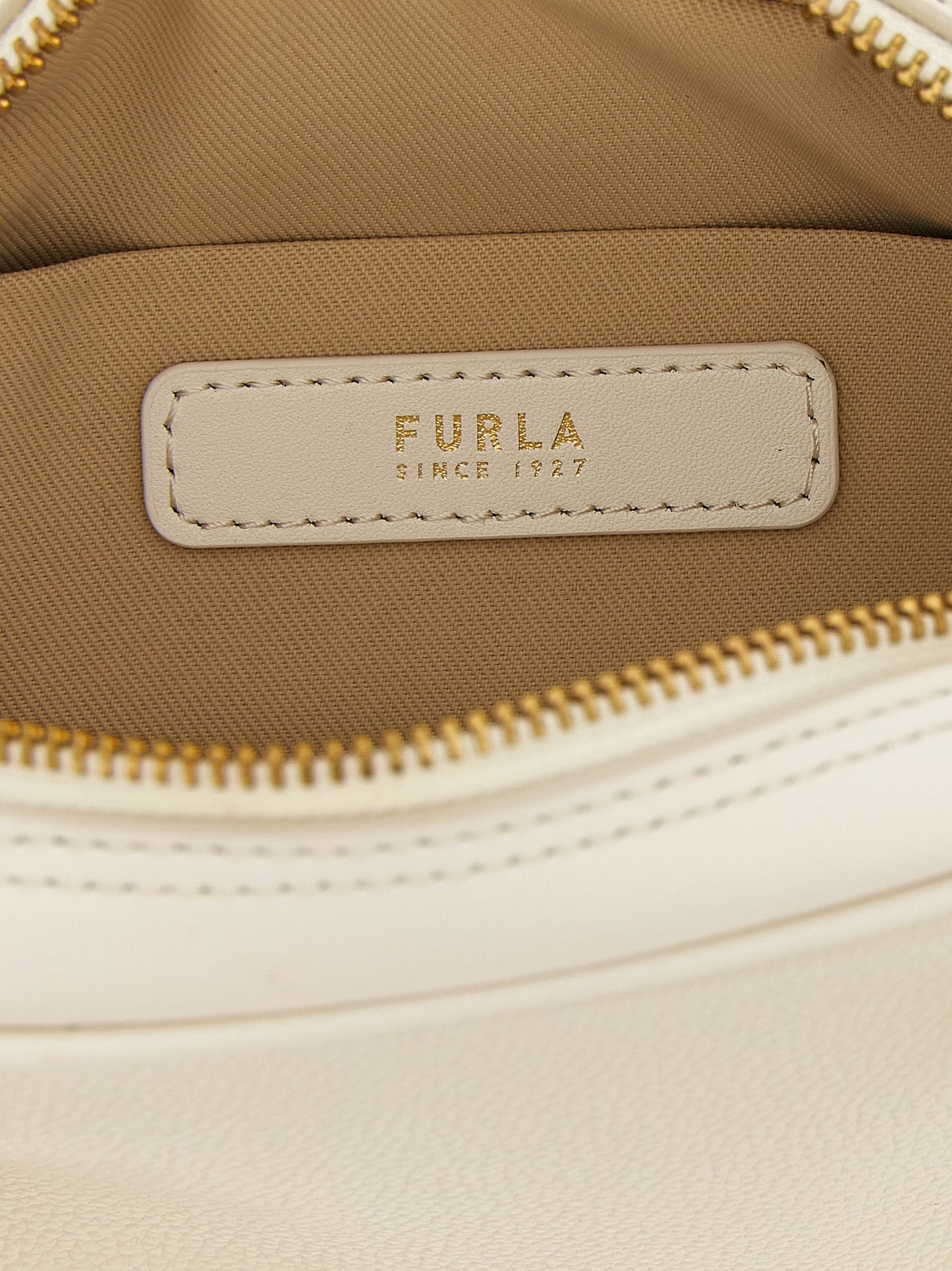 Sac À Main Furla Poppy S En Cuir De Veau Blanc