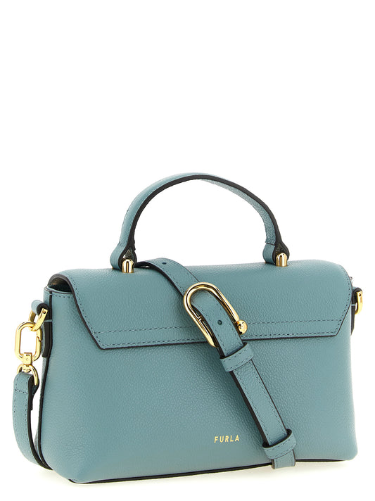 Bolso de mano Furla de piel de becerro azul