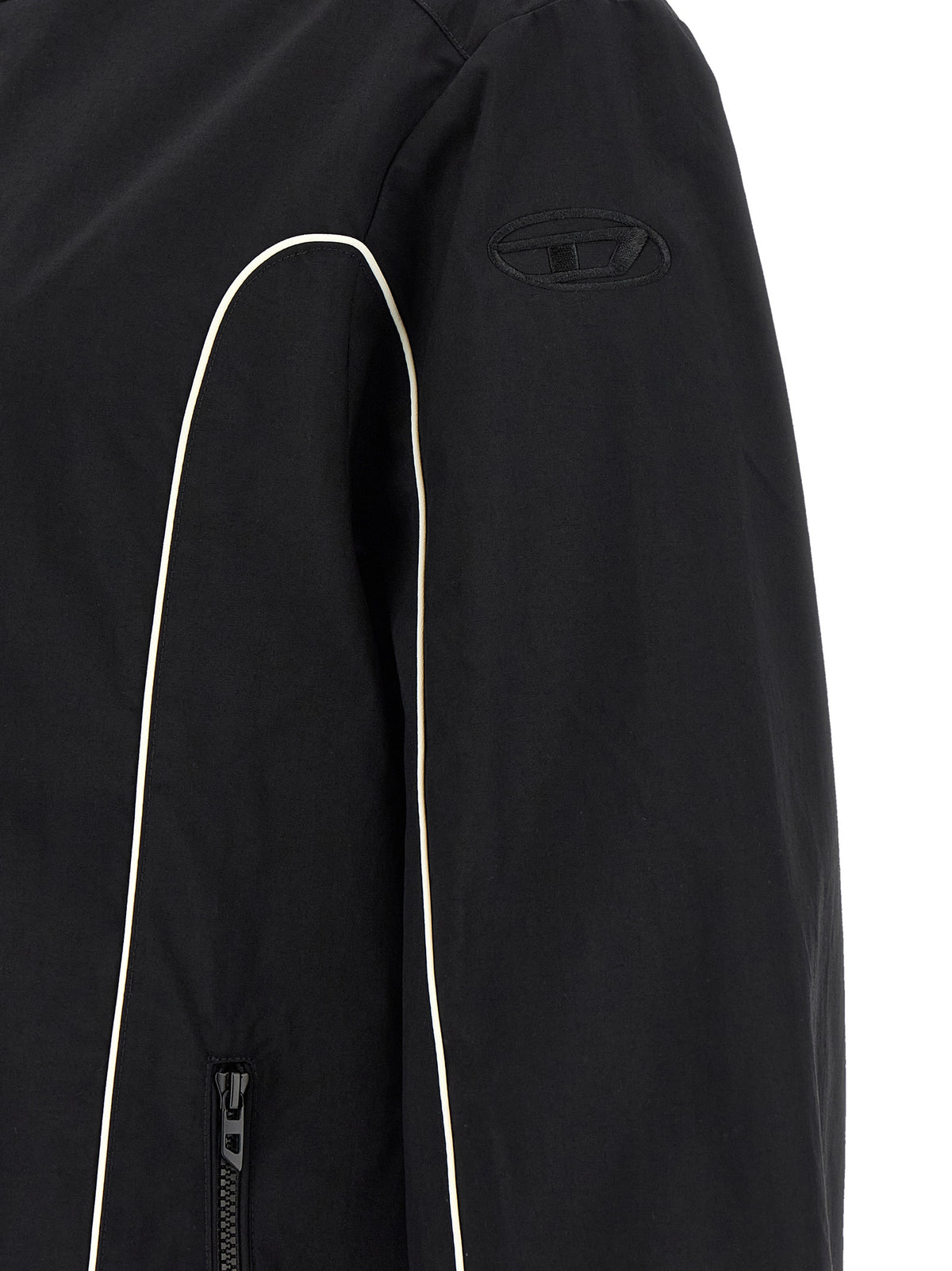 Diesel J-Hives-Wrd Black Polyamide Outer Jacket