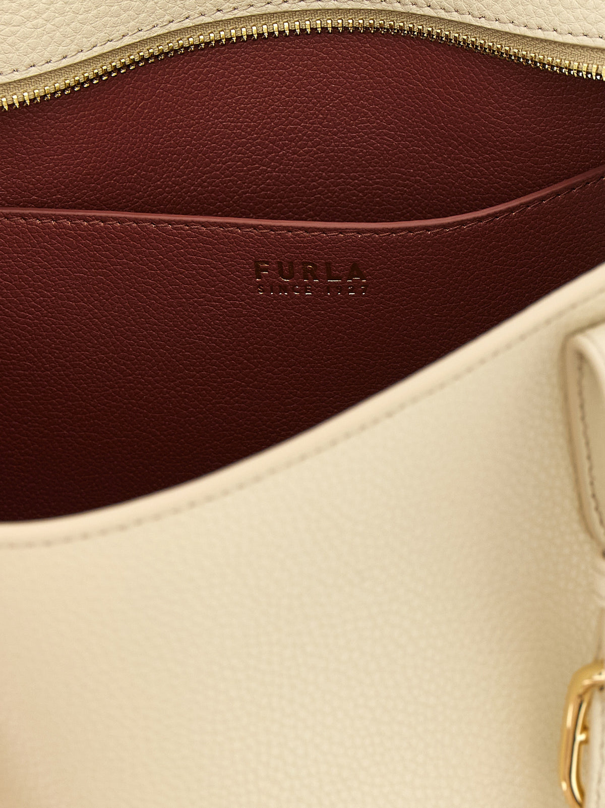 Bolso Tote De Piel De VacunoBlanco De La Marca Furla