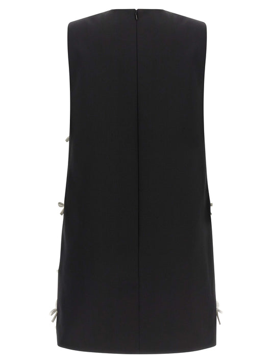 Minivestido Bicolor de Lana Virgen Moschino