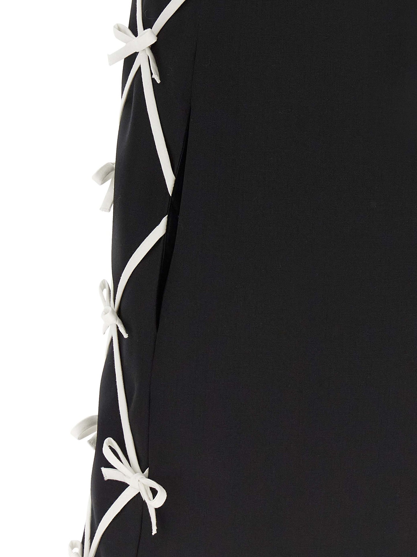 Minivestido Bicolor de Lana Virgen Moschino