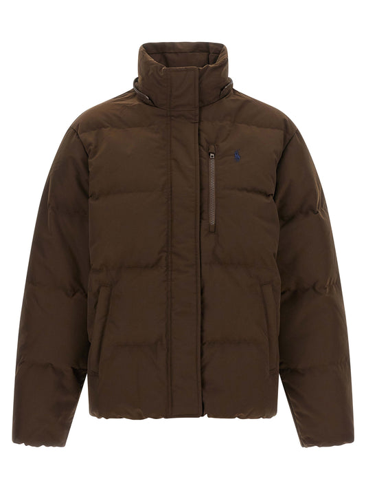 Chaqueta larga Polo Ralph Lauren de poliéster marrón