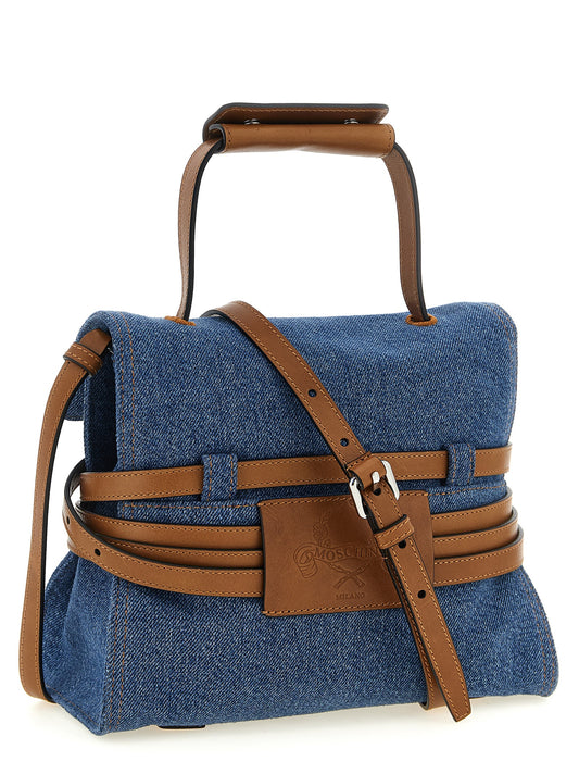 Bolso de mano Moschino de algodón azul