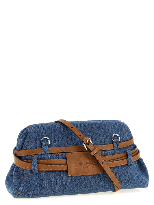 Bolso de mano Moschino de algodón azul