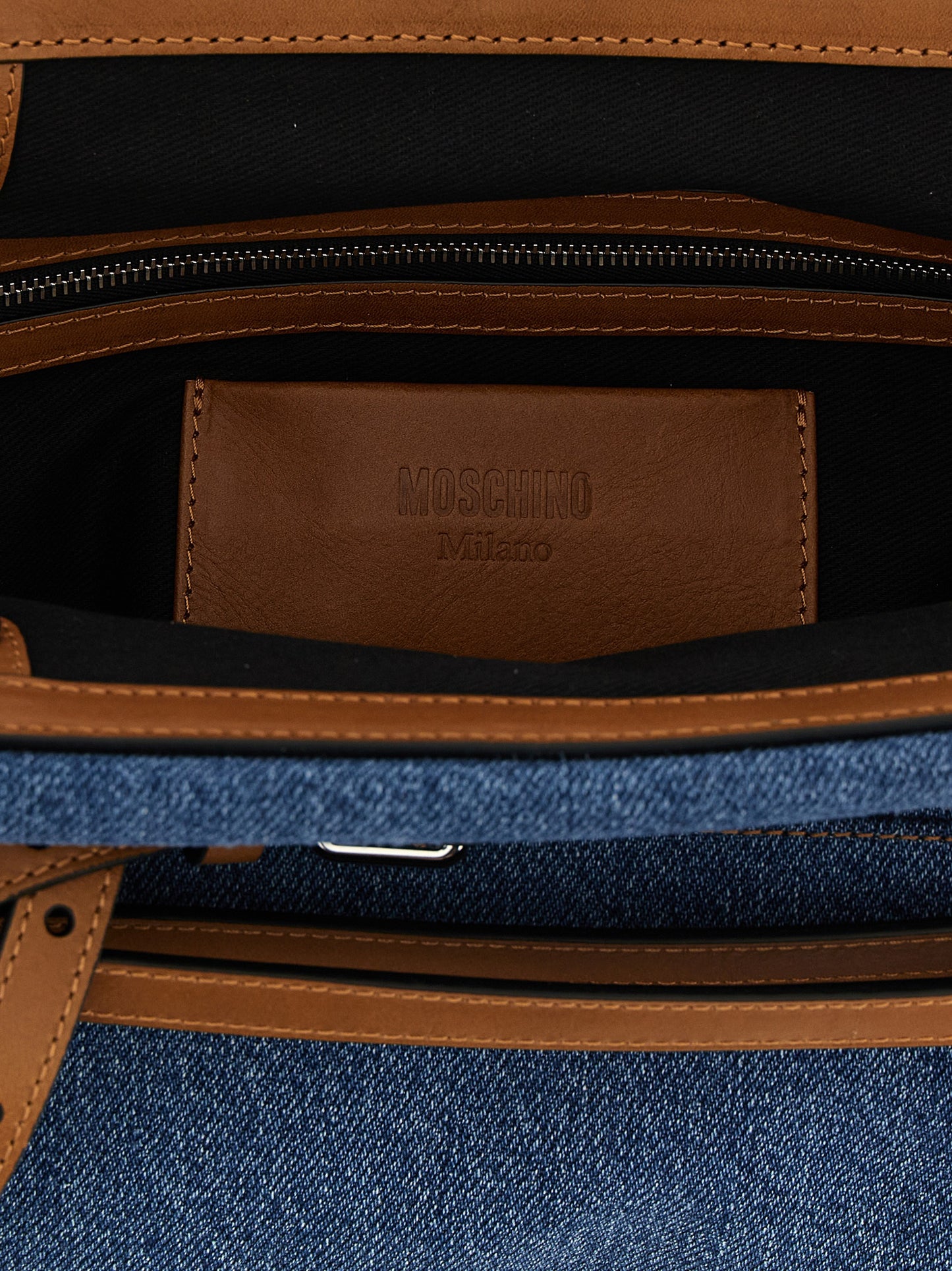 Bolso de mano Moschino de algodón azul