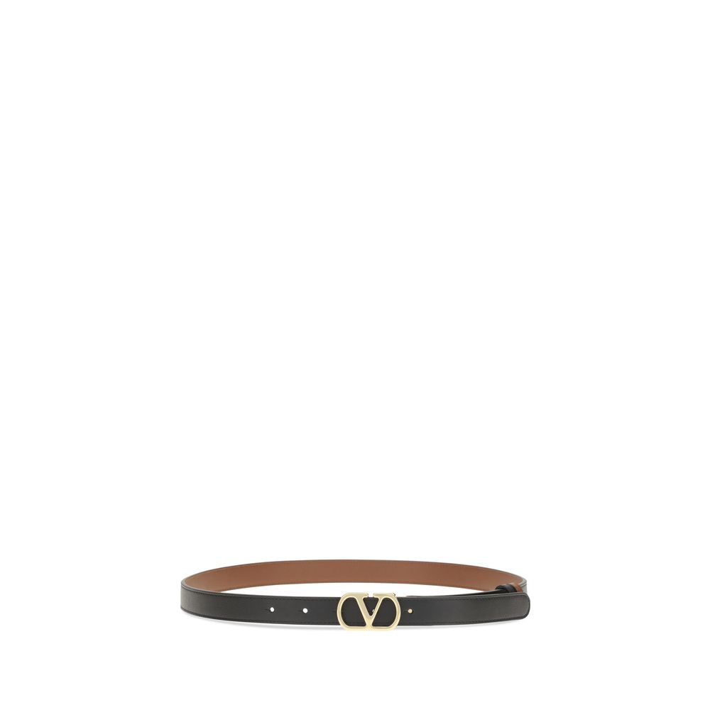 Valentino Garavani Black Calfskin Bos Taurus Belt