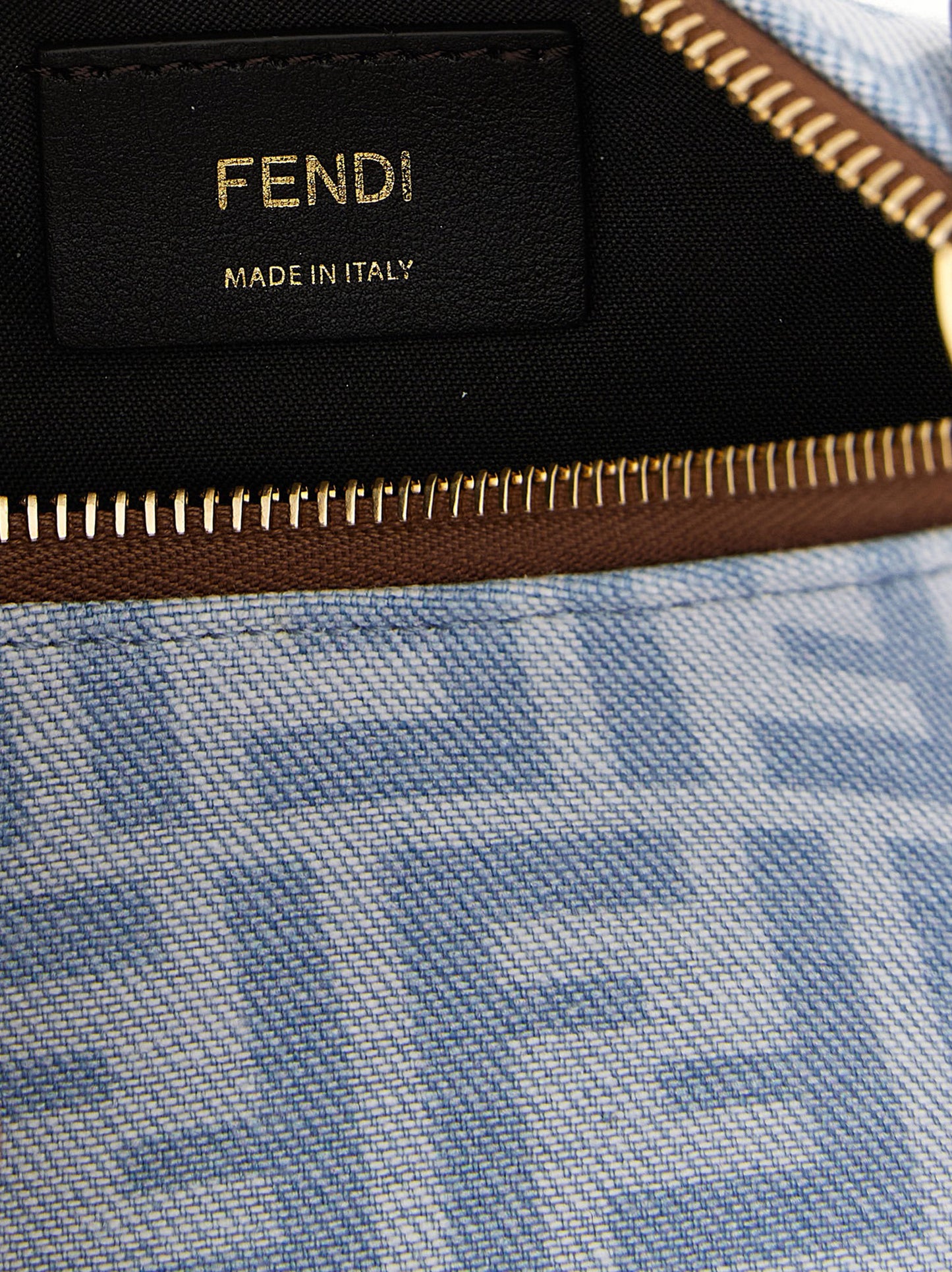 Bolso de mano Fendi de algodón azul