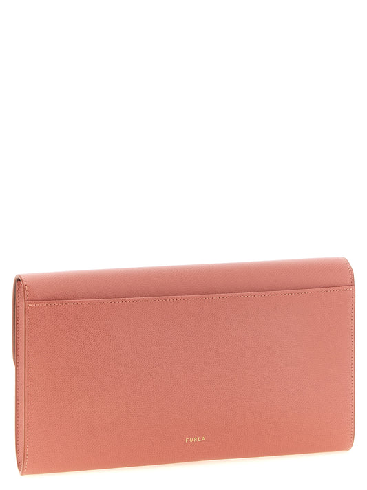 Bolso De Mano Clutch Multicolor De Piel De Becerro Furla