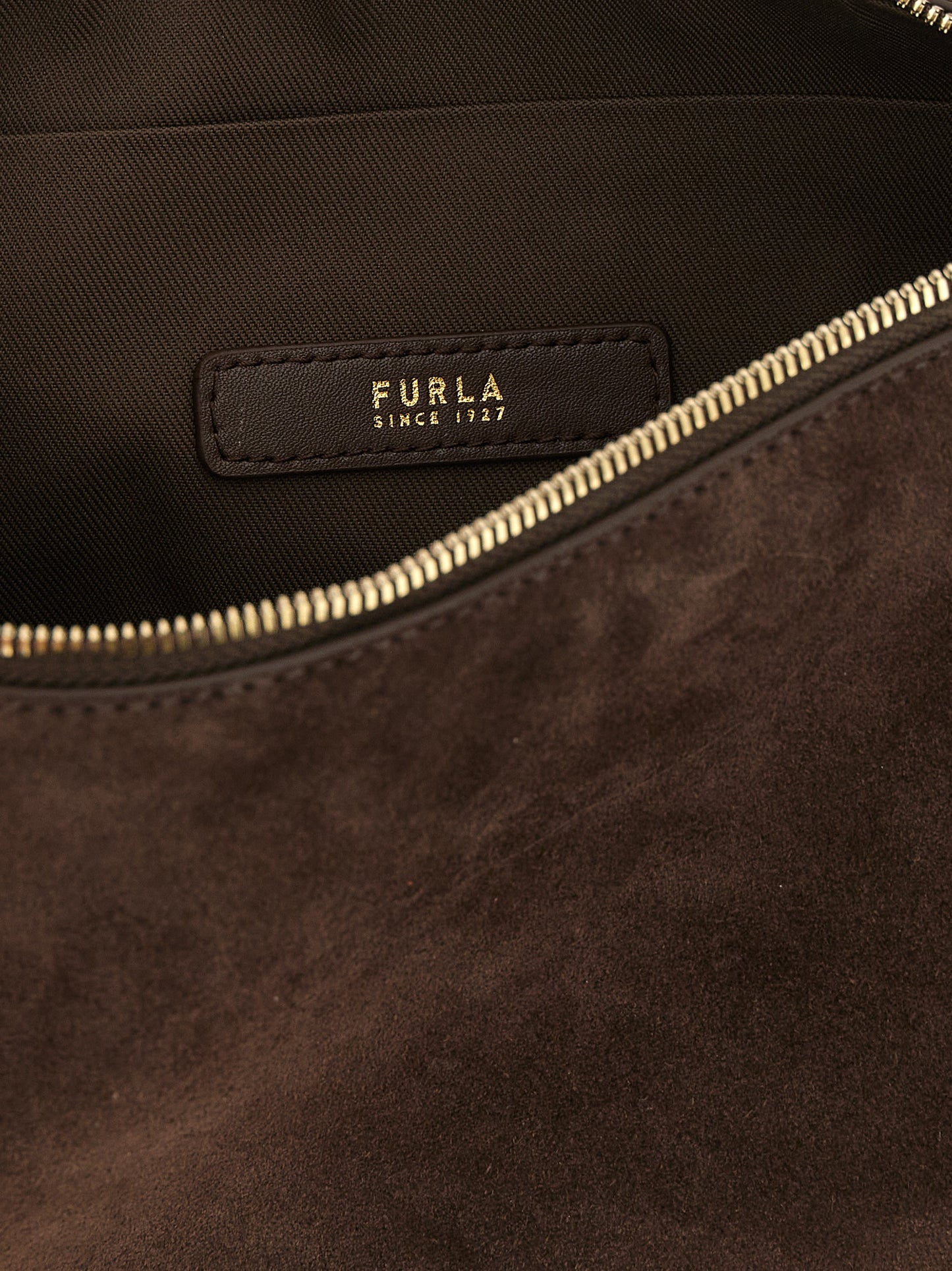 Furla Sac Porté Épaule Debby En Cuir De Veau Marron