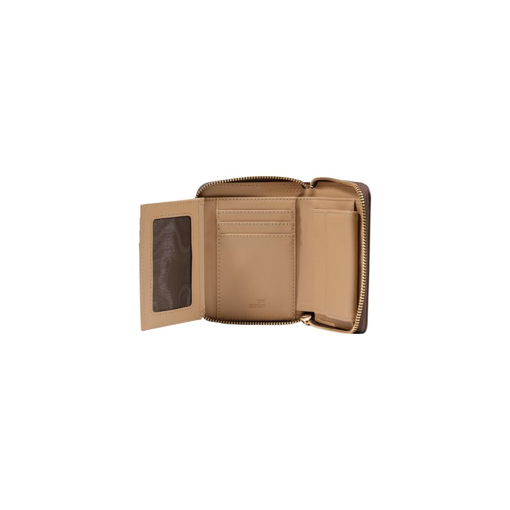 Love Moschino Cartera De Polietileno Marrón Modelo Jc5641pp