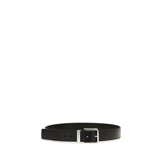 Cinturón normal Givenchy de piel de becerro negra Bos Taurus