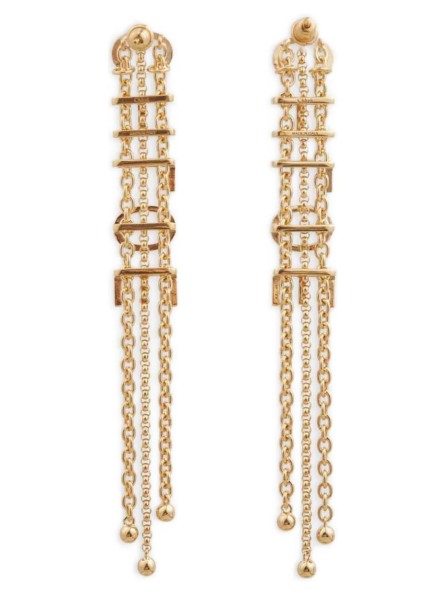 Pendientes Chloé de latón dorado