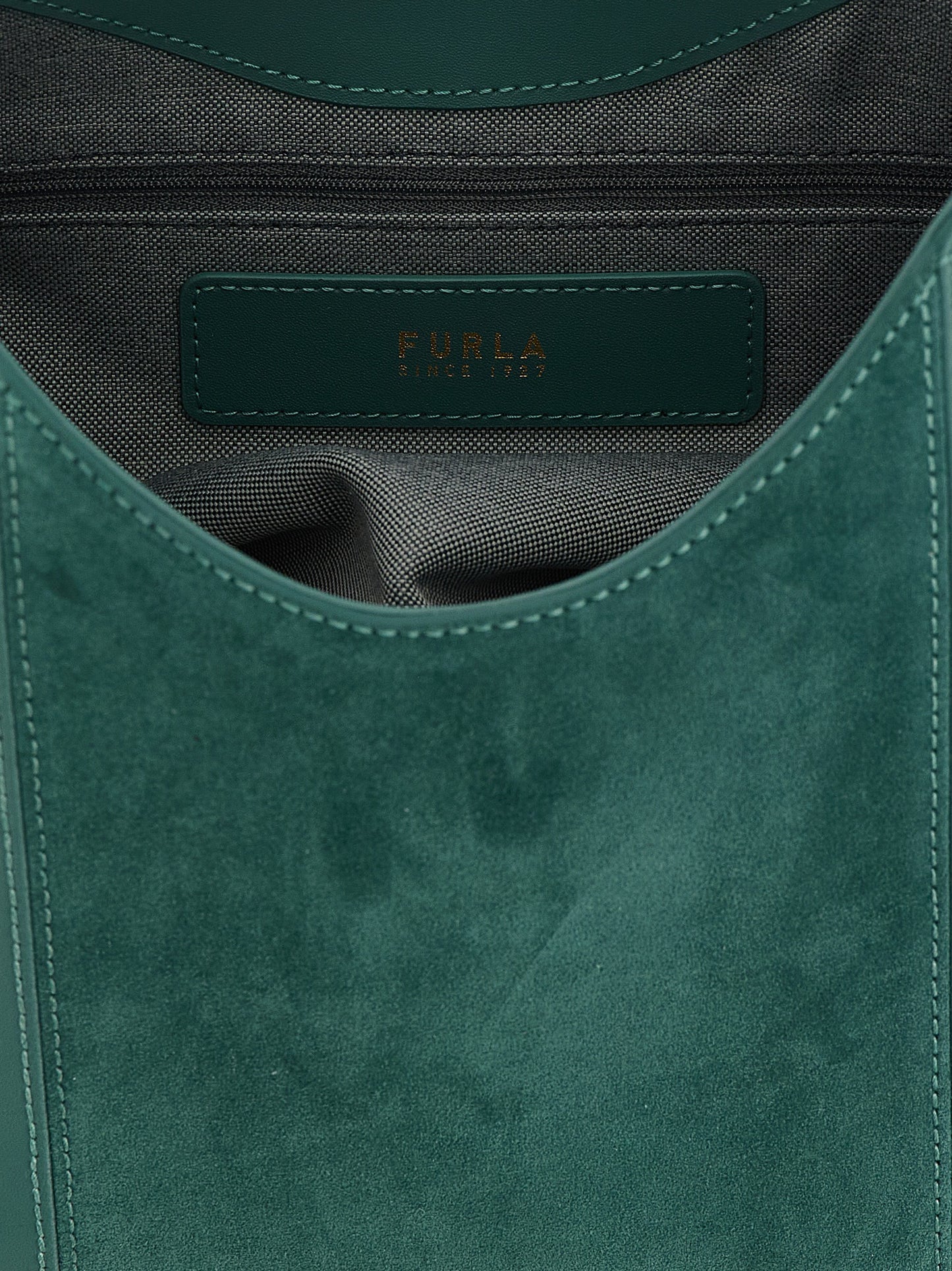 Furla Sac bandoulière bicolore en cuir de veau Goccia M