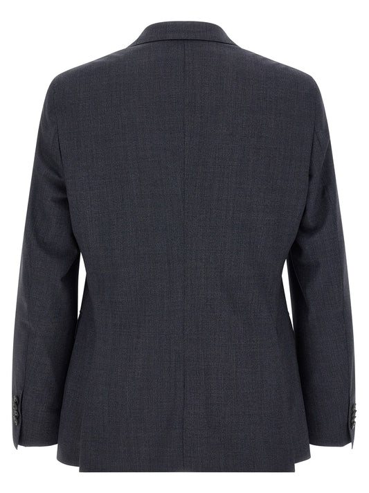 Conjunto De Traje De Dos Piezas Hugo Boss De Poliéster Azul