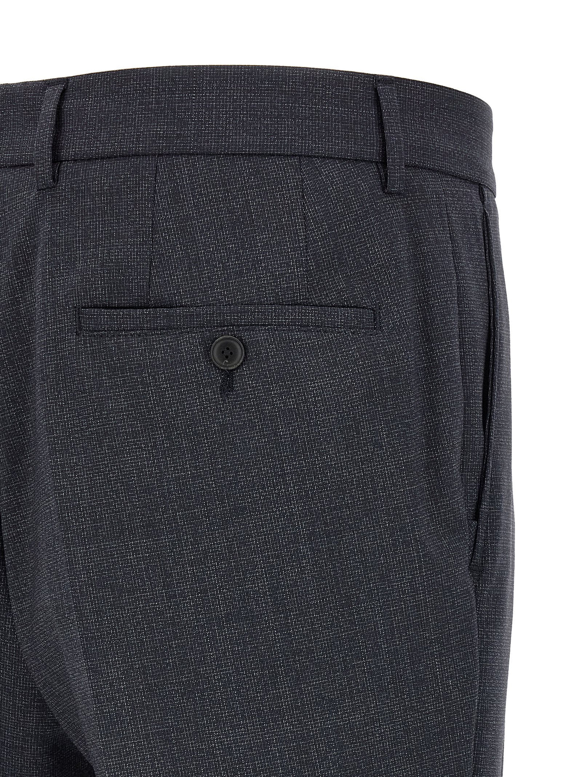 Hugo Boss Blue Polyester Two-Piece Suit Set