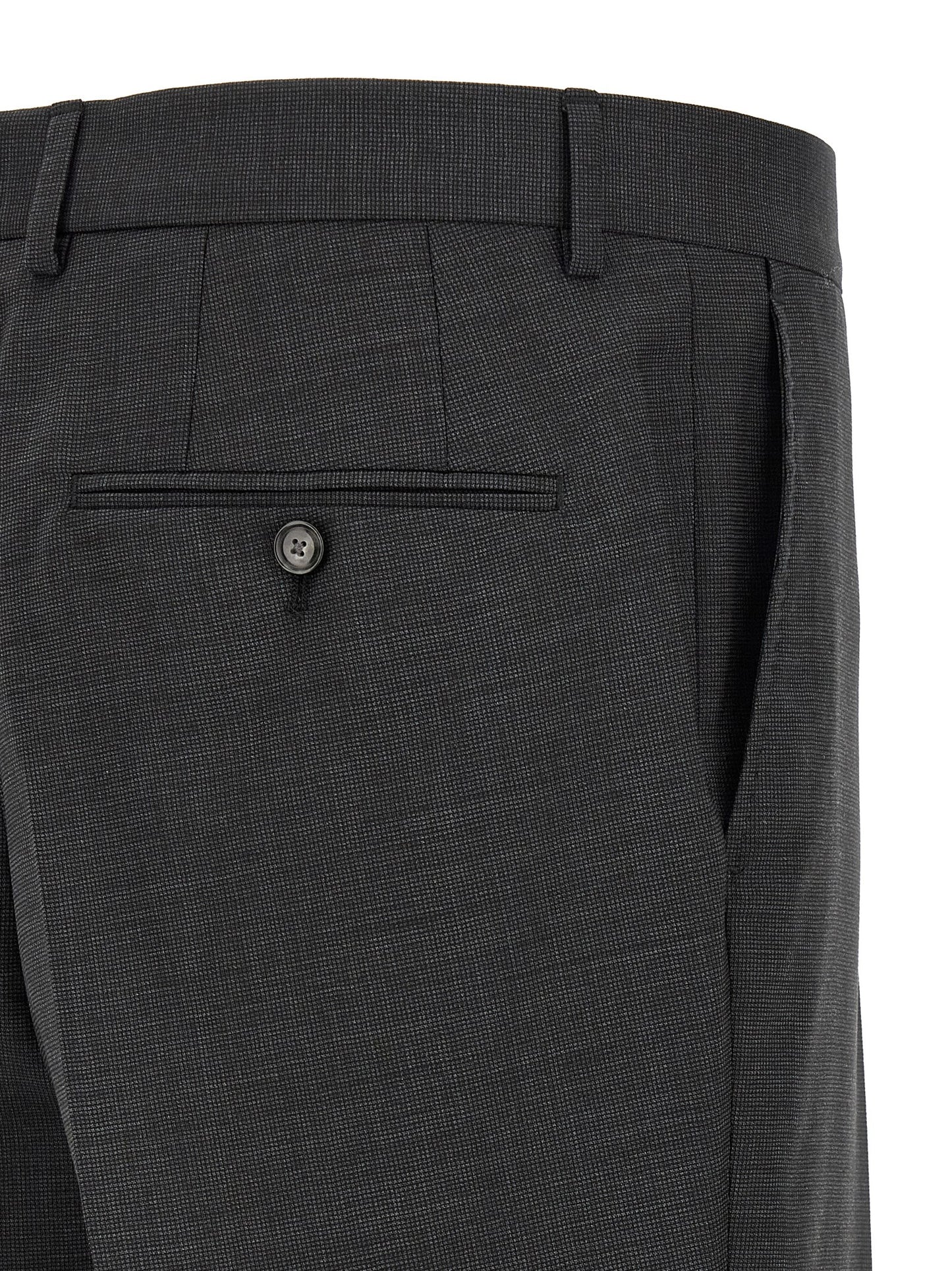 Hugo Boss Two-Piece Virgin Wool Suit in Grey