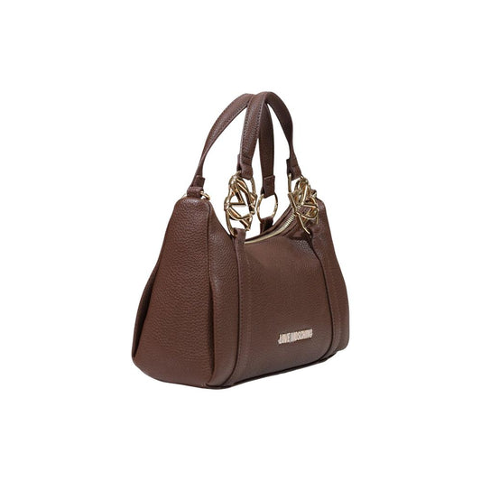 Sac à main Love Moschino en polyéthylène marron