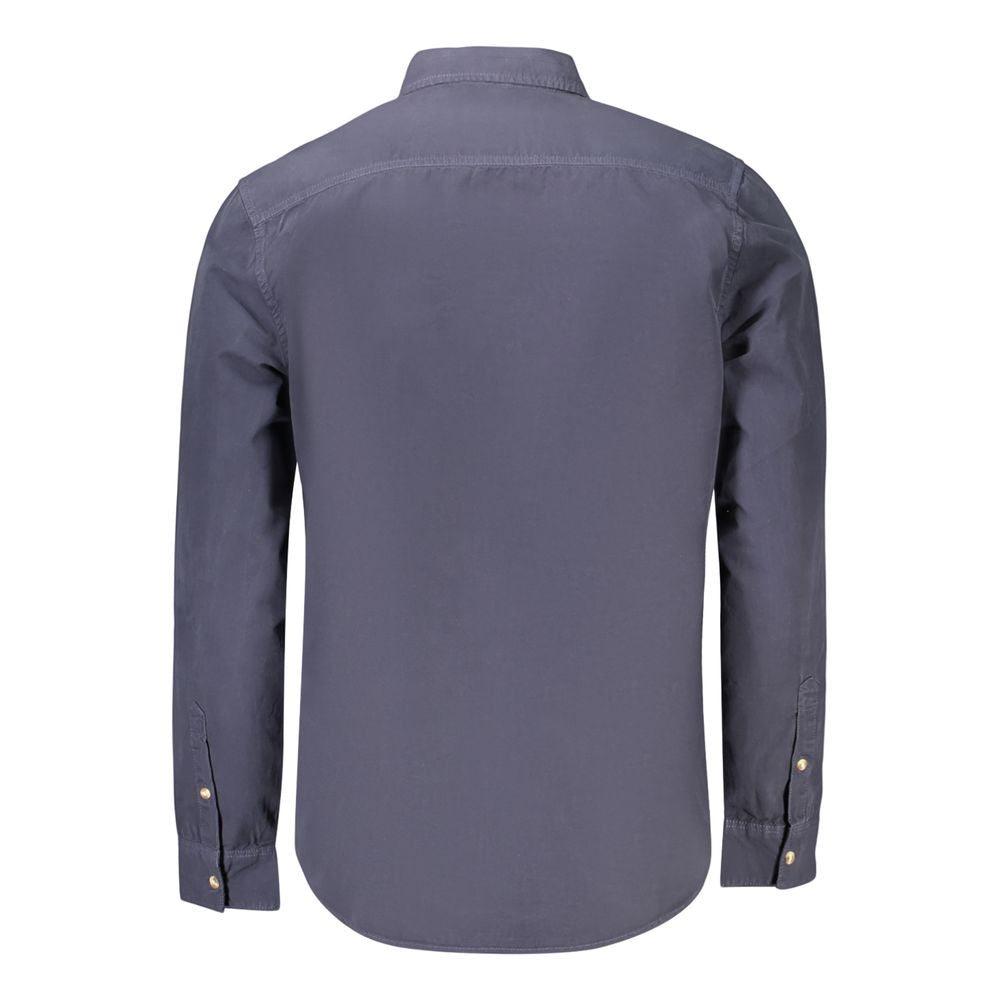 Camisa Guess para hombre de algodón azul