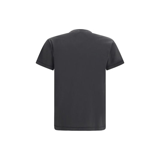 Grey Cotton Stone Island T-Shirt - Regular Fit