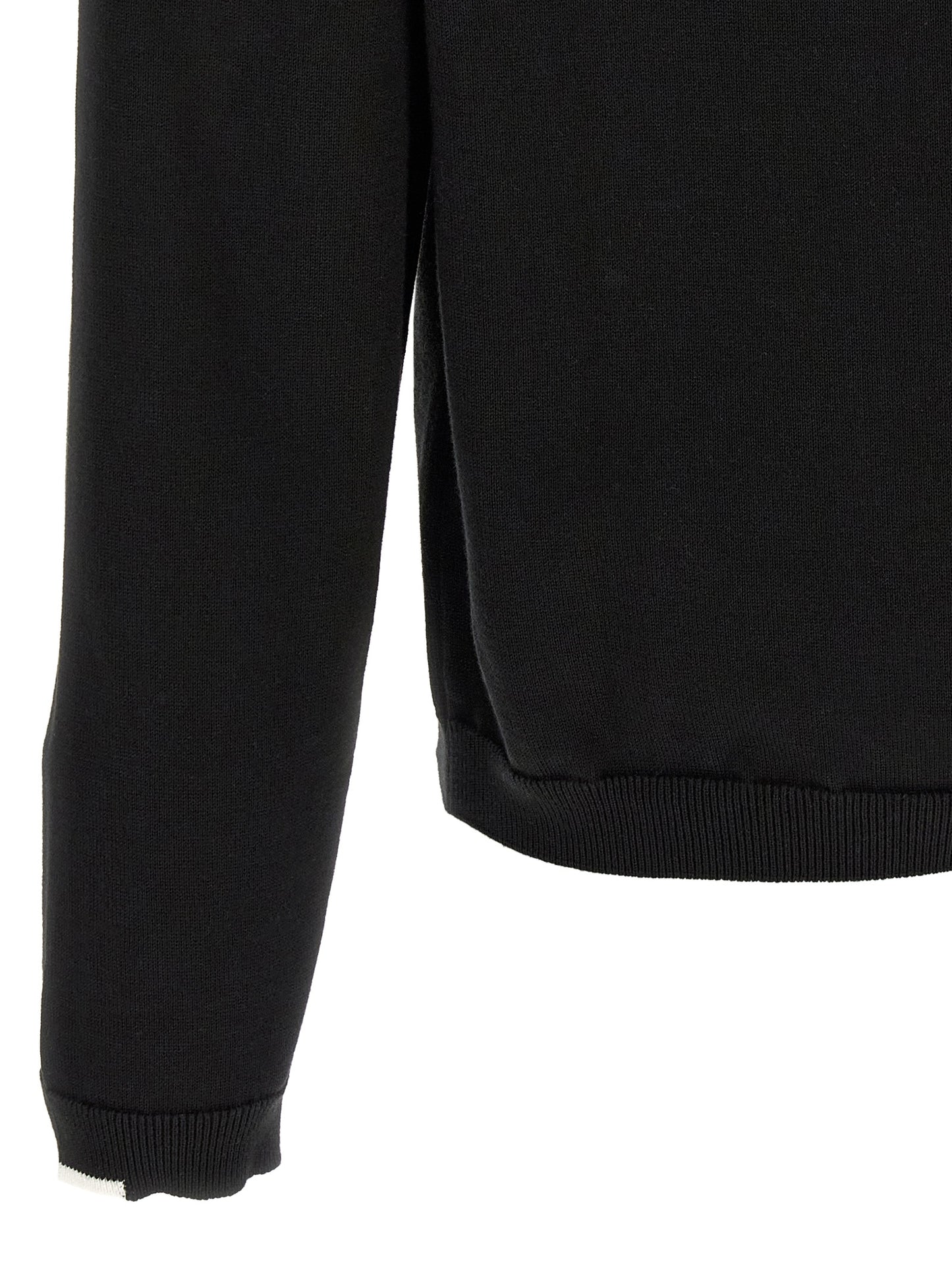 Hugo Boss Ever Black Cotton Knit Cardigan