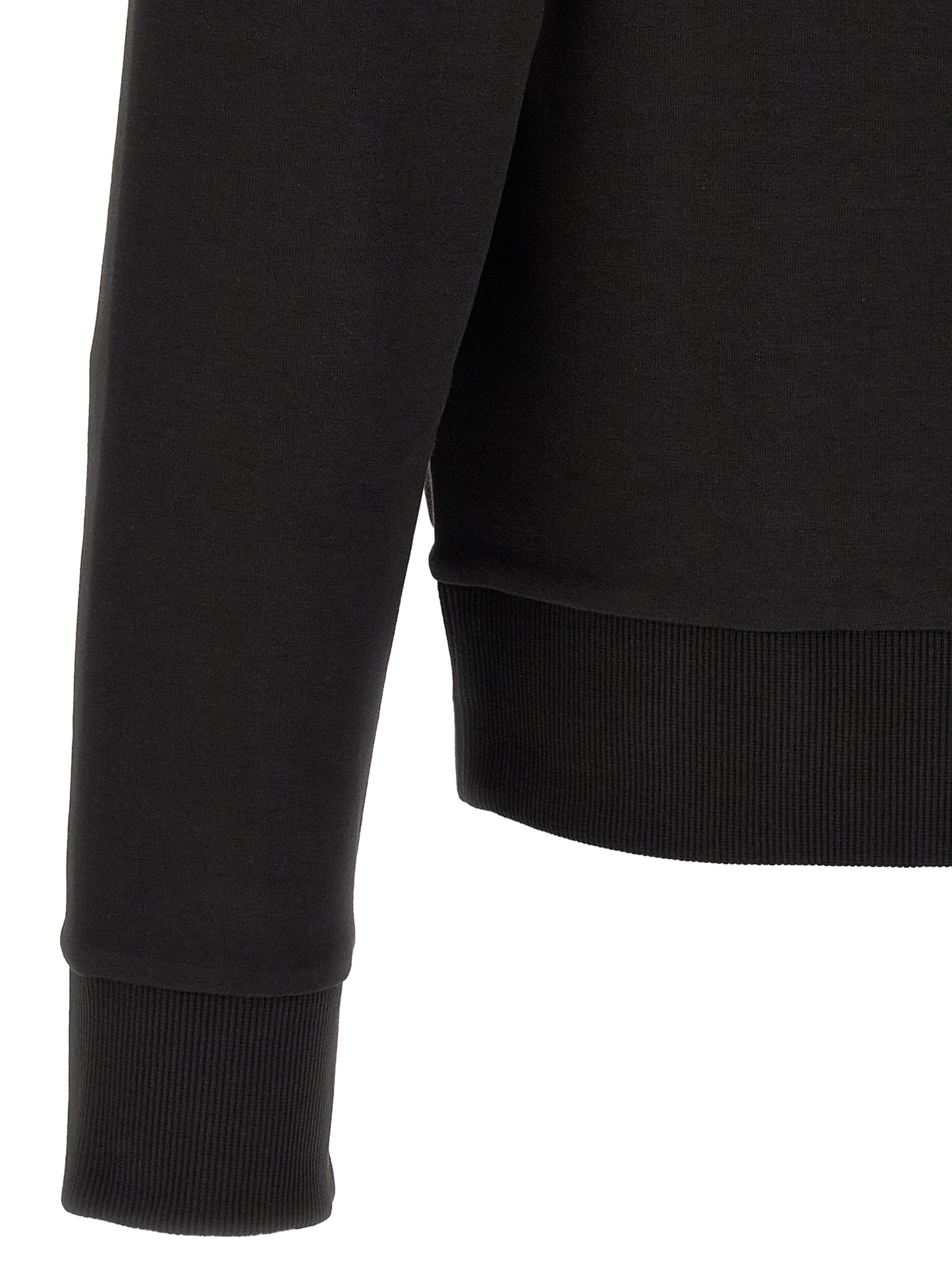 Sweat-shirt Hugo Boss en coton noir basique moderne