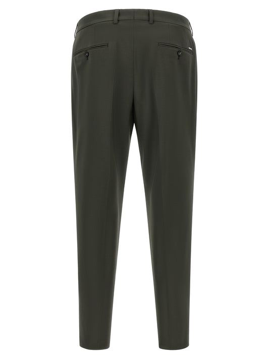 Pantalones de lana virgen bicolor Hugo Boss
