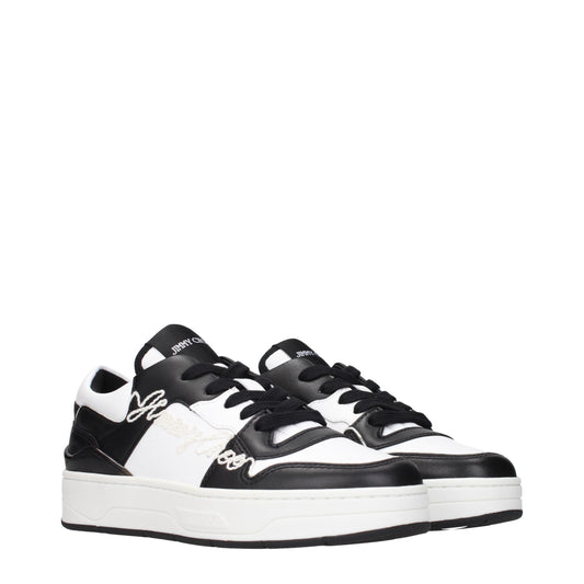 Zapatillas bajas Jimmy Choo de cuero negro