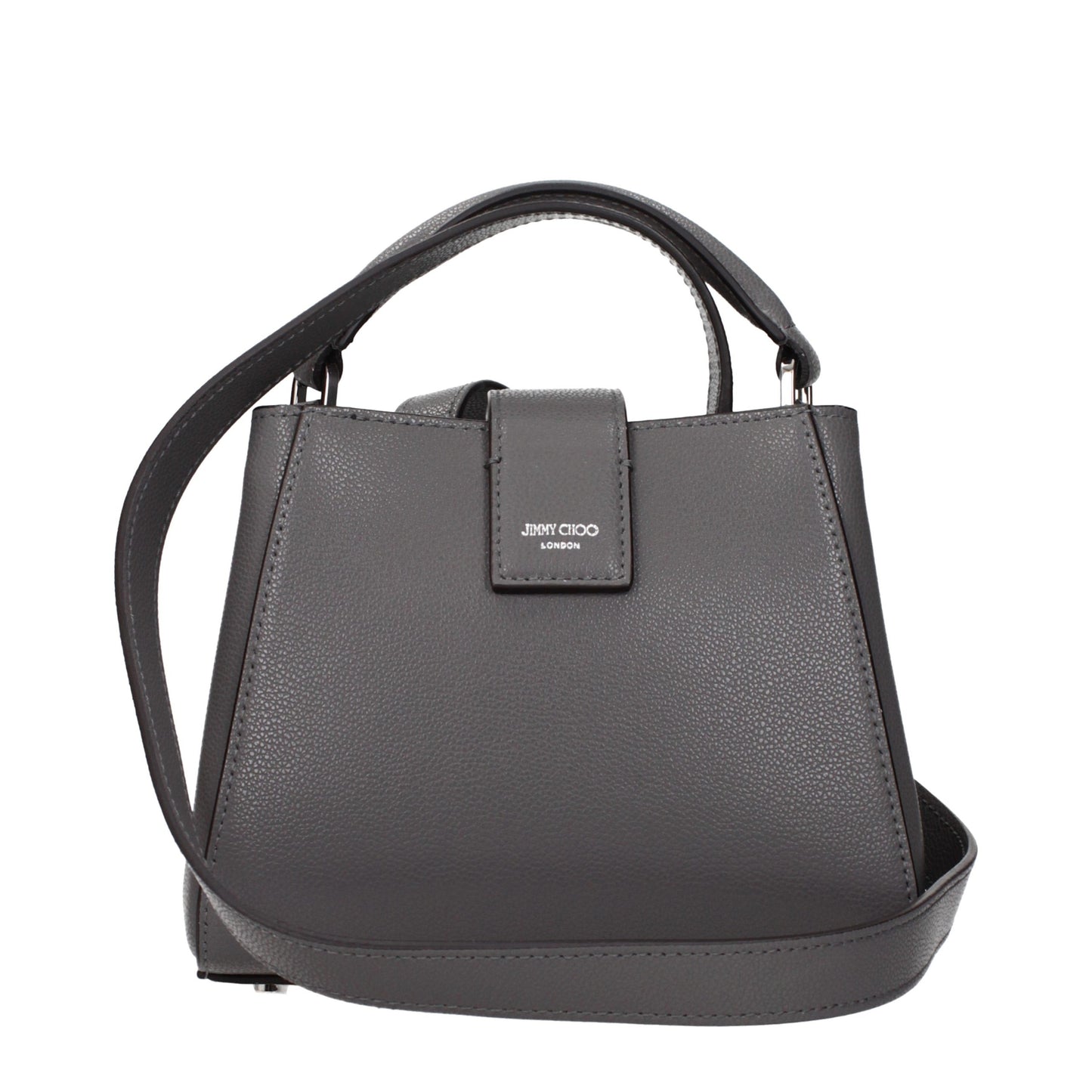 Bolso Jimmy Choo de cuero gris