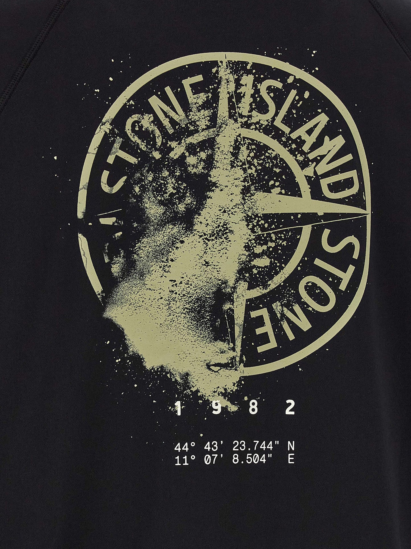 Sweat-shirt Stone Island en coton noir