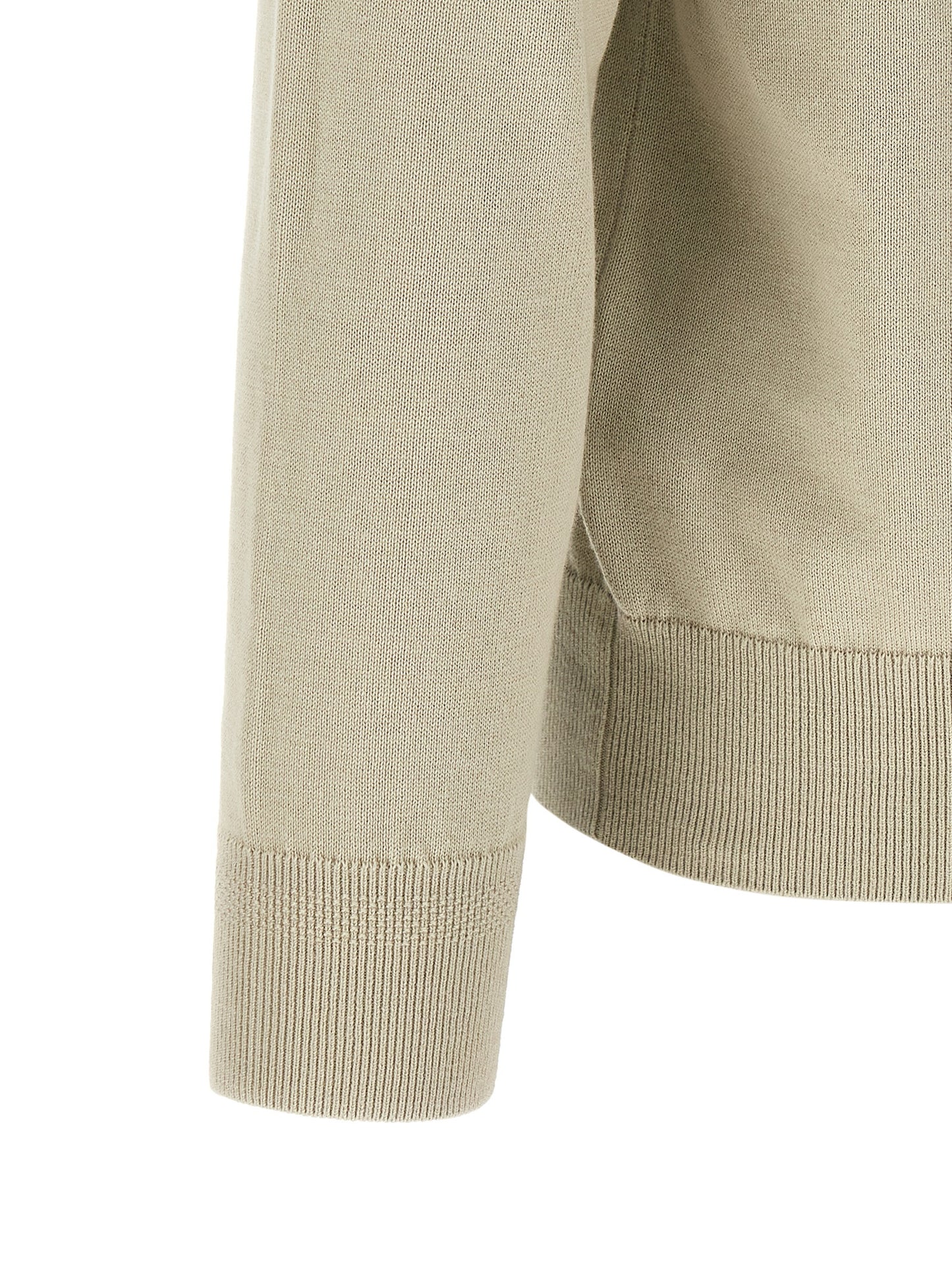 Cardigan Hugo Boss De Algodón Beige De Acabados Precisos