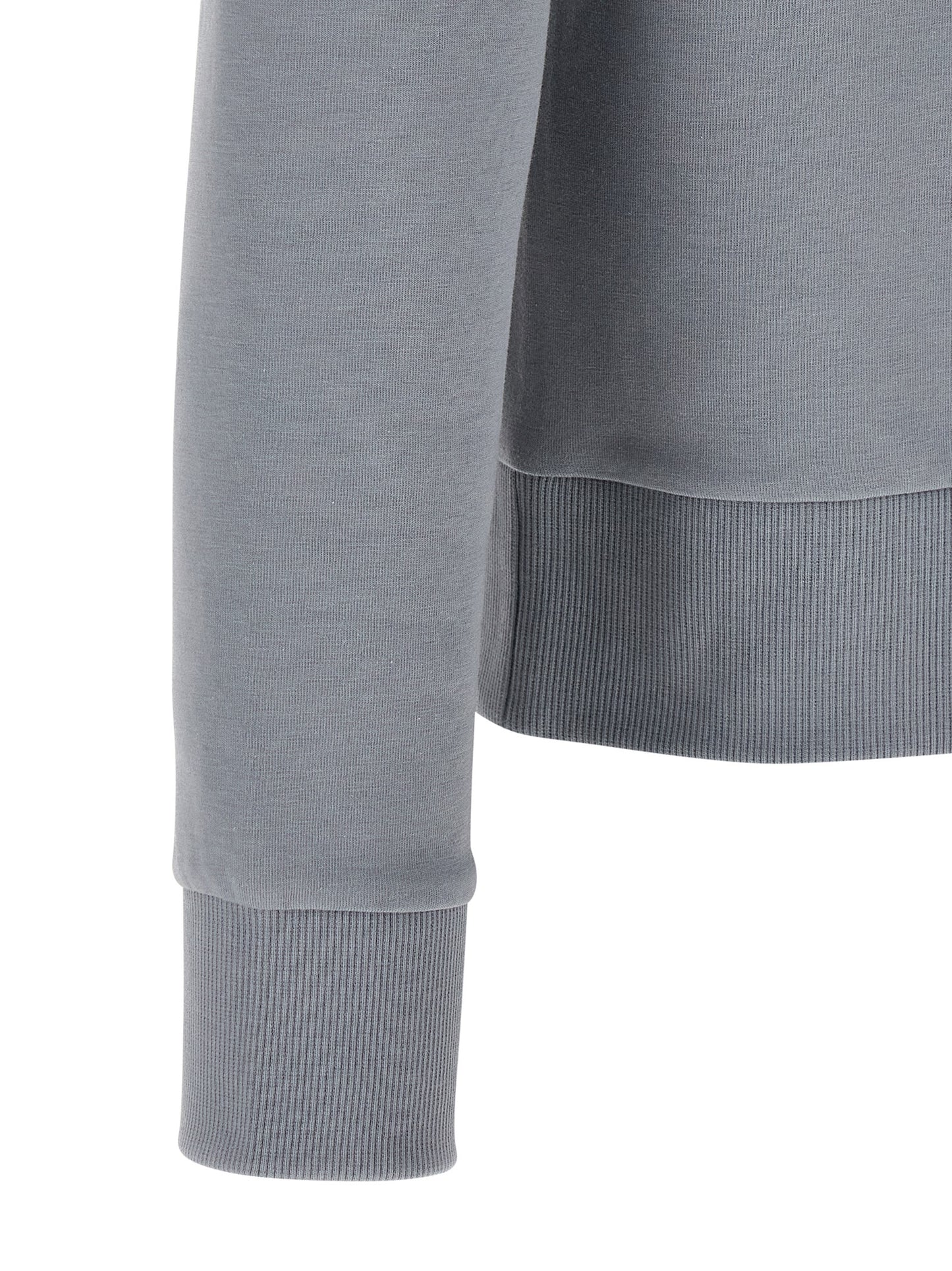 Sudadera Hugo Boss De Algodón Con Cremallera Frontal Gris
