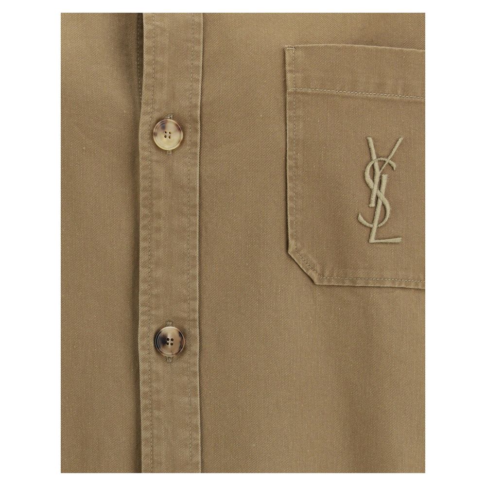 Chaqueta vaquera de algodón bicolor Saint Laurent