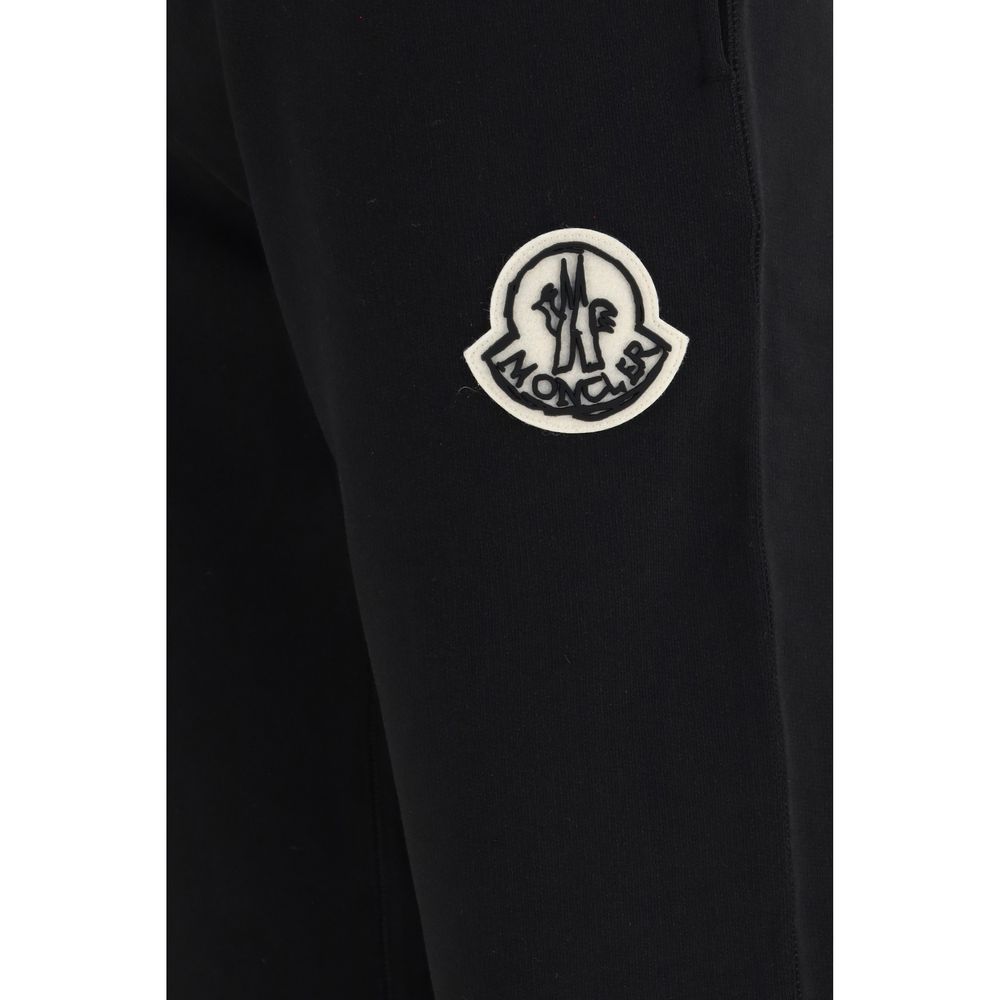 Pantalones deportivos Moncler negros de algodón