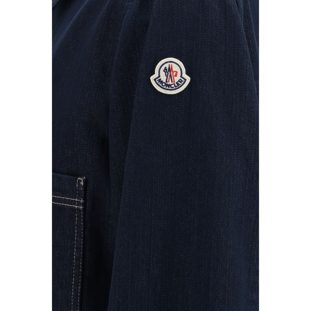 Moncler Chaqueta Vaquero Azul De Algodón Modelo Haderu