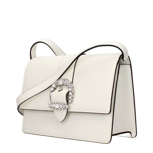 Bolso cruzado Jimmy Choo de piel blanca