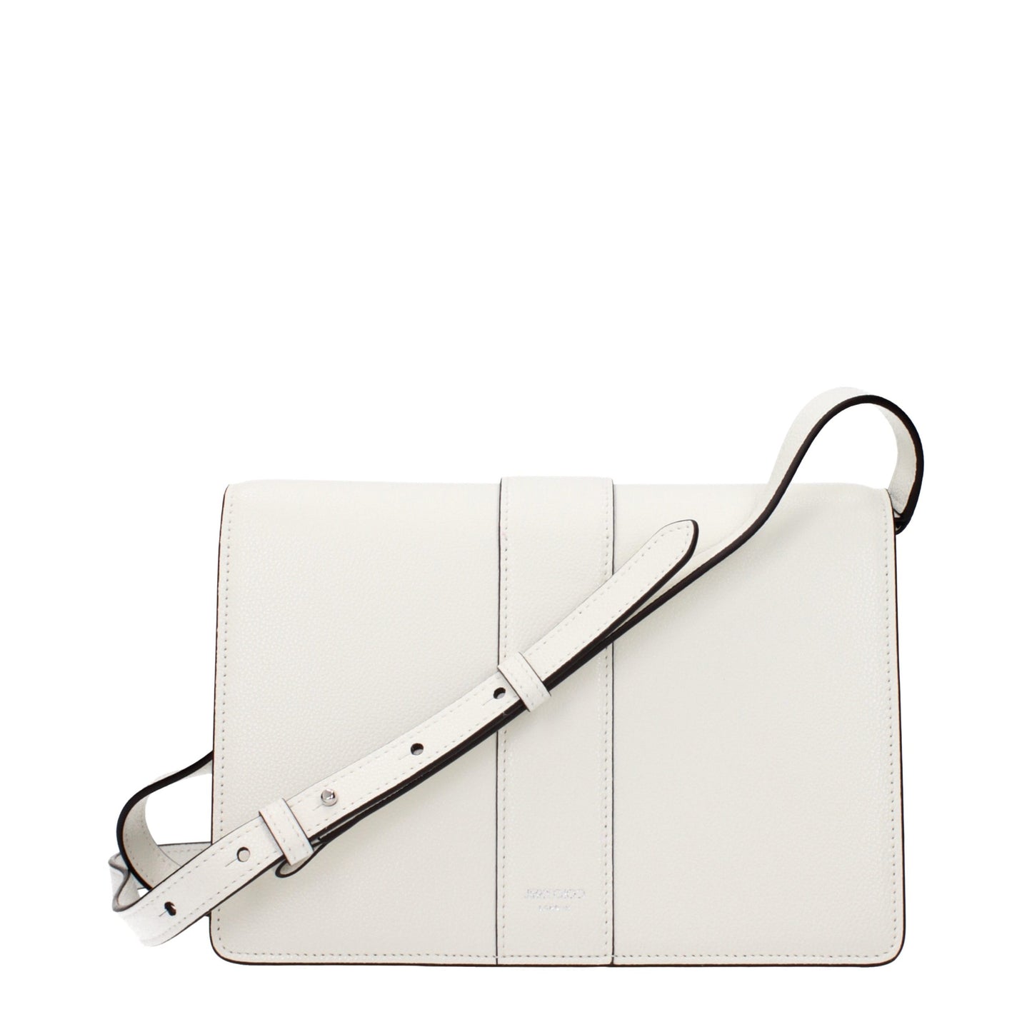 Sac bandoulière Jimmy Choo en cuir blanc
