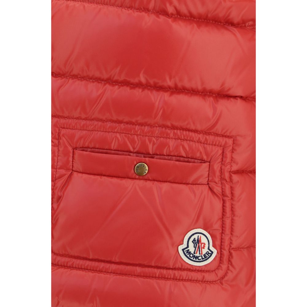 Moncler Chaleco Frelon De Poliamida En Rojo Silueta Entresugada