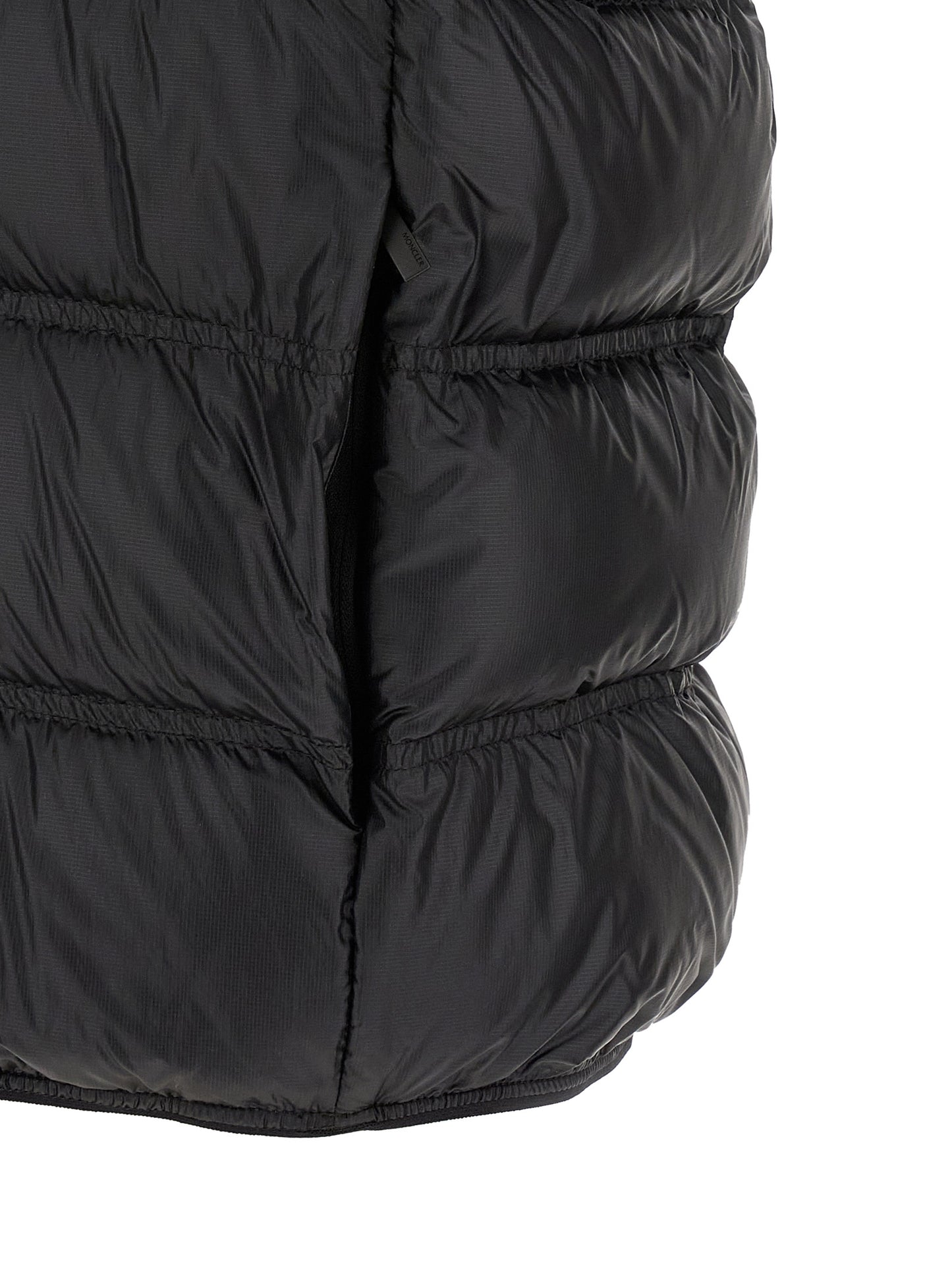 Chaleco Moncler de Poliamida Negro Silueta Contemporánea