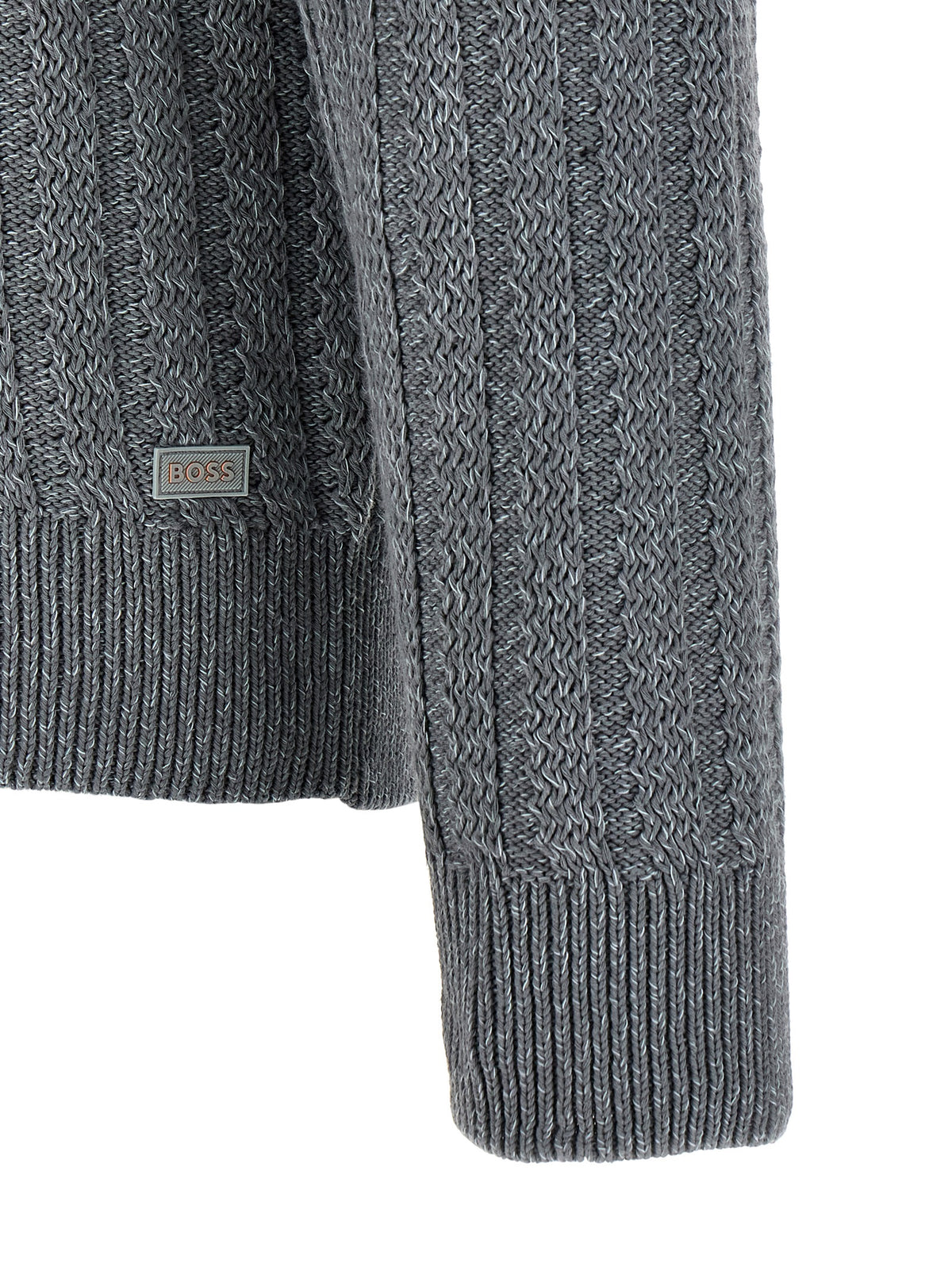 Hugo Boss Grey Cotton Cardigan - Soft Everyday Comfort