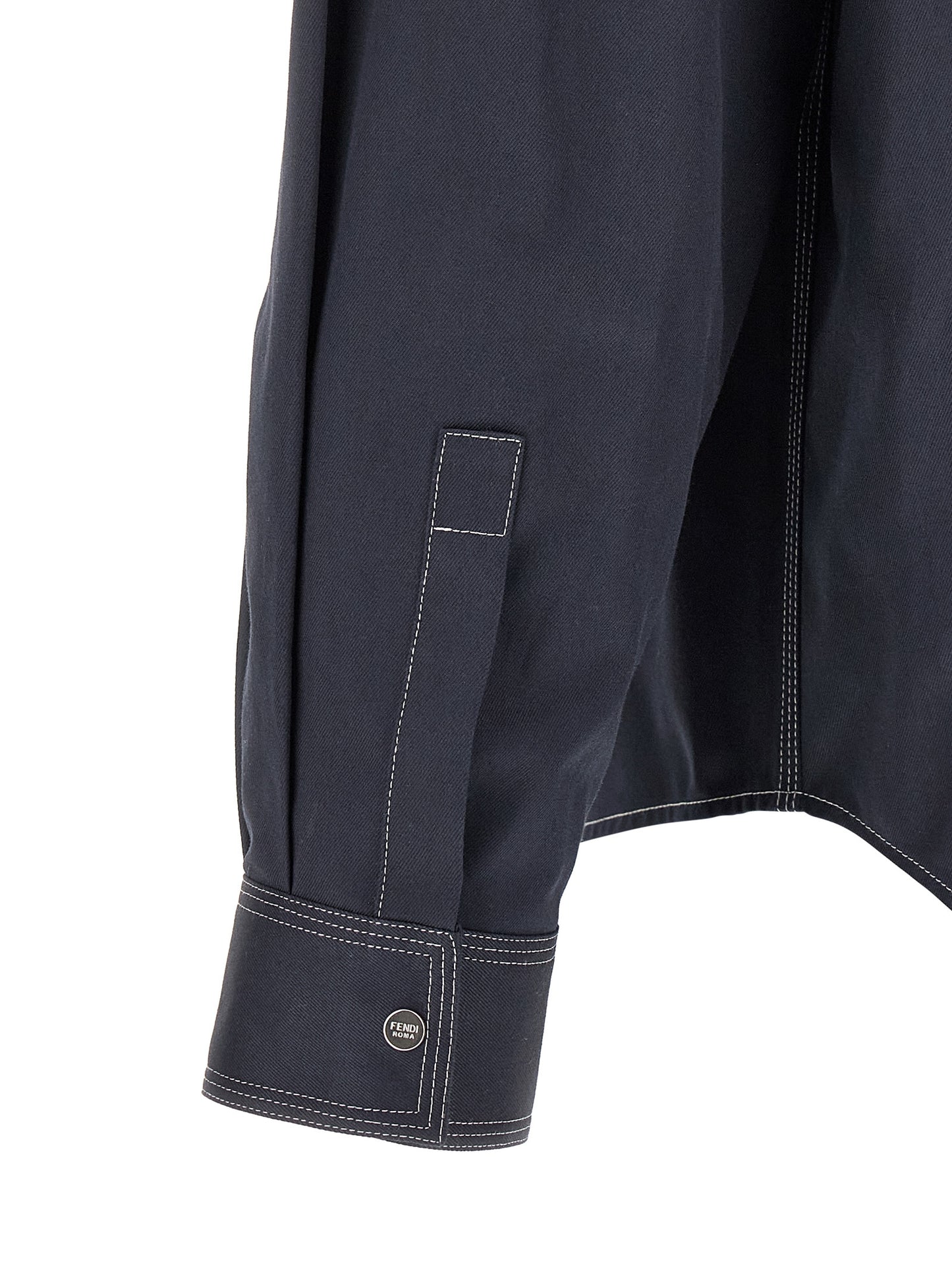 Blusa Fendi de algodón azul