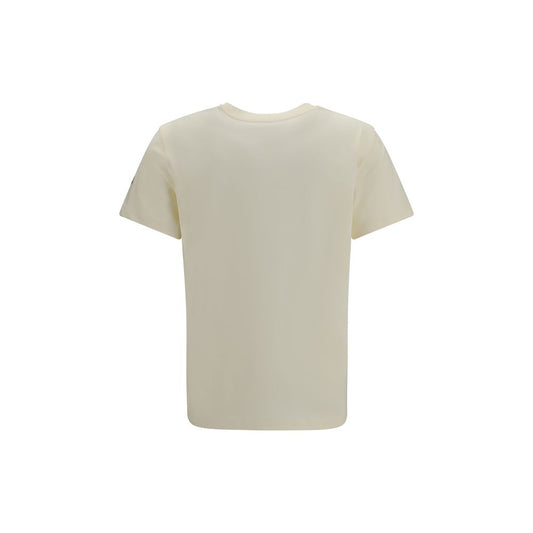 Moncler Camiseta de Algodón Beige