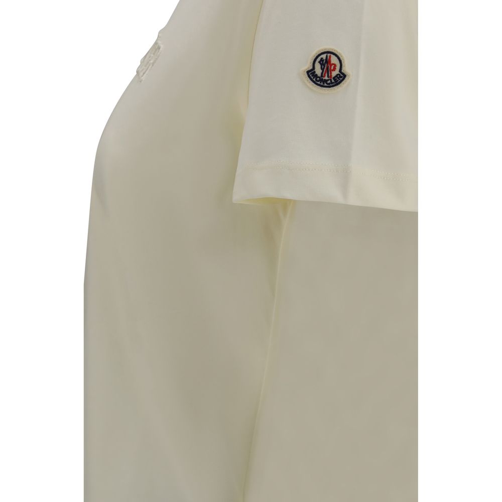 Camiseta Moncler De Algodón Beige - Prenda Cotidiana